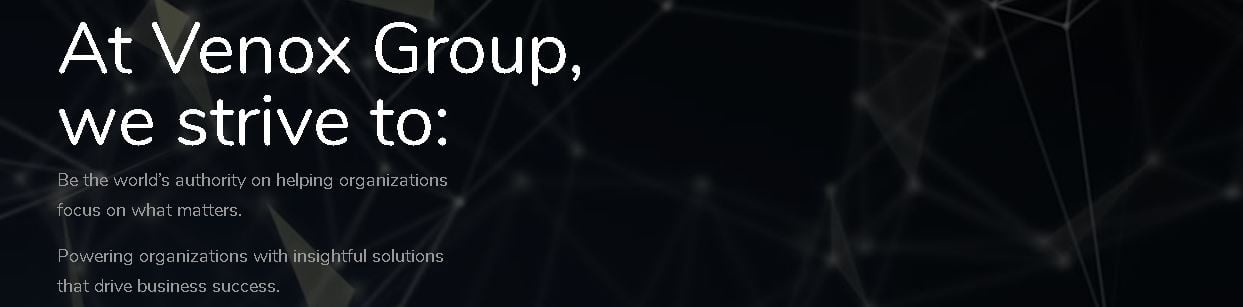 Banner for the company
