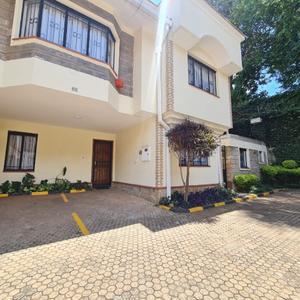 WESTLANDS- An exquisite 4 bedroom town house located off Brookside drive in a gated community of several units.

The Features include:
All 4 bedrooms en-suite
A spacious living room
A separate dining area
Guest bedroom downstairs
Kitchen with pantry
A family room
Small garden
DSQ
Outside verandah area
Roof Top area
Ample parking
Pet friendly
Tile floors
Common Swimming Pool

Rent Kshs 280,000 Inclusive of service charge.