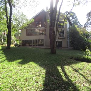 A 4-bedroom, uniquely designed house on three levels on 2 acres of land in a gated community is available for rent

Features:

Ground floor

Entrance hall
Bright, spacious sunken lounge with a fireplace
Closed, fitted kitchen with a pantry
Dining room
Cloakroom

Level 1

Main bedroom with large built-in wardrobes and en-suite bathroom
The second bedroom with built-in wardrobes and en-suite bathroom
Family/TV area

Level 2

The third and fourth bedrooms with built-in wardrobes and en-suite bathrooms
Study/office
Terrance

Others include

Staff accommodation for 2
Laundry area
Backup power
Mature garden
Parking
