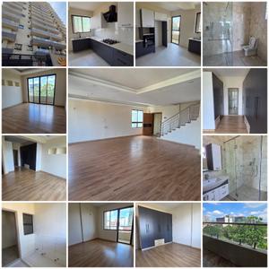 Located along the prestigious Kusi Lane, off 3rd Parklands Avenue, this spacious duplex apartment offers an exceptional combination of space, comfort, and convenience in one of Nairobi's most sought-after residential neighborhoods.

Spanning approximately 3,500 SQFT across two levels, the apartment provides the feel of a townhouse while enjoying the security and convenience of apartment living. The thoughtfully designed layout features expansive living spaces, generous bedrooms, and abundant natural light throughout.

The open-plan living and dining area creates an inviting atmosphere for family living and entertaining, while the spacious kitchen comes complete with a pantry and ample storage. A large utility area and a self-contained DSQ with washroom provide added practicality for modern households.

The property comprises five generously sized bedrooms, four of which are ensuite, making it ideal for large families or professionals seeking extra space. Large windows throughout the apartment enhance natural lighting and ventilation, creating a bright and welcoming environment.