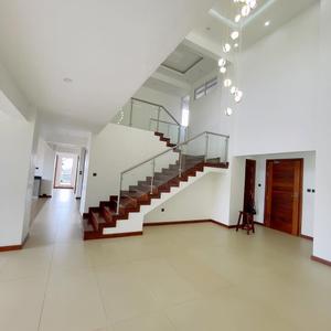 Rent:350k
Westlands along general mathenge 
Available from 1st July 
Exclusive 4 Bedrooms Duplex Apartment with amazing views of the Karura Forest from the balcony and terrace, specifically designed to provide a luxurious ambiance and comfort to tenants. It is a 4-bedroom all-en-suite duplex apartment plus a DSQ located in the idyllic suburb of Westlands off General Mathenge in secure surroundings.

Features include:
~A spacious modern fitted kitchen and plenty of storage space fitted with an oven, cooker, microwave, and hood.
~Spacious 4 bedrooms all ensuite with large wardrobes. ~Terrace and balcony
~A study Room.
~A TV Room. Home office.
~Full backup generator.
~Two high-speed lifts.
~Gym.
~Swimming pool.
~Entertainment area on the rooftop.
~Ample parking.
~CCTV camera