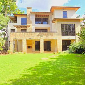 This beautiful 5 bedroom townhouse in Lavington is in a compound of 4 Townhouses.  All the townhouses are modern with contemporary finishes. They are modern townhouses with a spacious. More over, the kitchen is fully fitted. In between the kitchen and the living room is the dinning area. It is quite spacious and as a result allows enough space for a huge family dinning table.

House Features
The houses have a garden on the front part. The gardens are well manicured. Additionally, the fences of the compound separating each townhouse are also well trimmed. The parking area is paved. It is spacious enough to accommodate 4 cars comfortably. Besides being huge and spacious, the living area opens out to the garden. Consequently, this effectively allows someone to easily host many guests as more space is created towards the garden. The guest room is en-suite with great storage space from the mahogany wooden finishes.

The townhouses are in a strategic location in the heart of Lavington that is well sort after. Through a few minutes drive, the townhouse allows one to easily access shopping malls as well as International schools and major roads such as Ngong Road and Wiayaki Way. The environment is serene and quite with the warmth of the sun engulfing the environment.

These townhouses boast of spacious bedrooms. The bedrooms have modern wardrobes that are huge for storage. Moreover, the floors are wooden and the windows are large as a result allowing in much natural light in to the bedrooms.

The extra space includes a washing area that is private and well kept. Even more, it has great supply of water and storage in these area. Additionally, there is a study room and family room for your kids to enjoy there games and study while feeling at home. There are many expat communities living in these gated community.

Best Features
Gated community
Manned gate
Gate house
wooden flooring
Water storage
3 parking slots per house
Garden
Fitted Kitchen
Pantry
Study Room
Formal Dinning area
2 Dsq’s