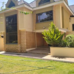 Its a precious and lustrous town house 5bedroom all ensuite with a staff quarters for one.
located in Lavington in a serene environs ,secure and good neighbor hood.
it offers a new concept of home living within the area.
it is blend of modern characterized by the latest design and finishes
it has the following numerous features
sunken lounge with a fire place
separate dining room
wooden flooring except the wet areas that contains ceramic tiles
has large windows to maximize natural light and air circulation
modern kitchen with  oil extractor, pantry and open to the dhobi area.
each bedroom has high quality inbuilt wardrobe, cubicle shower, bath tub and balcony
master bedroom has jacuzzi, shower and walk in closet
family room is upstairs
internet connected, alarm system installed and UN approved zone
with mature garden well manicured
Nairobi city water
solar panel
in gated community of   6 units
ample parking for 4 cars
perimeter wall round with an electric fence .
close to proximity high end schools like Nairobi international school, St Austins, Jaffery , Brae side and Brae burn
close to proximity shopping malls like Lavington Mall, Valley Arcade and Yaya centre