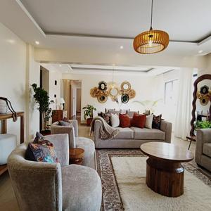 Wealthlink presents a very executive modern, Newly built and Luxurious, Furnished 3 bedroom apartment with SQ in Westlands, General Mathenge
It is very spacious, airy and with very refined finishes.
Key features:
o Spacious living room opening to a spacious dining area
o Modern fitted kitchen with cooker and a hoot
o Large pantry
o Ensuite 2 spacious bedroom with modern bathrooms
o Master ensuite large and airy, enjoys a jacuzzi bath
o Visitors cloakroom
o Large dhobi area with all the fixtures
Other amenities:
o High-speed lifts
o Balconies
o Backup generator
o Ample basement parking
o Visitors parking
o CCTV and a 24hr security
o Kids play area
o Gym and swimming pool
Meets UN and Embassies Security standards
Contact us for more information and viewing arrangement