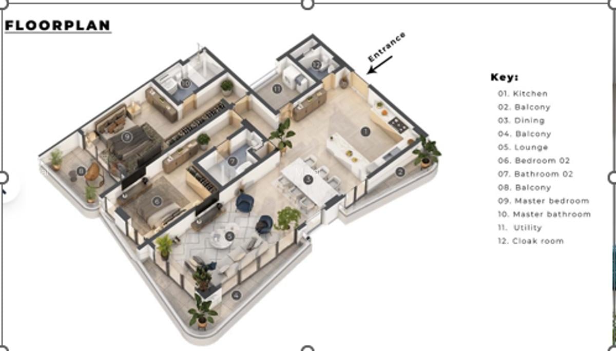 Serviced 3 Bed Apartment with En Suite in Nyali Area - 1