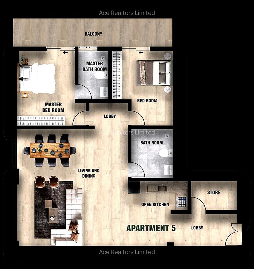 2 Bed Apartment with En Suite at Westlands Road - 5