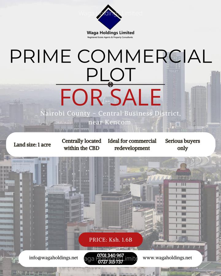 1 ac Commercial Property in Nairobi CBD - 1
