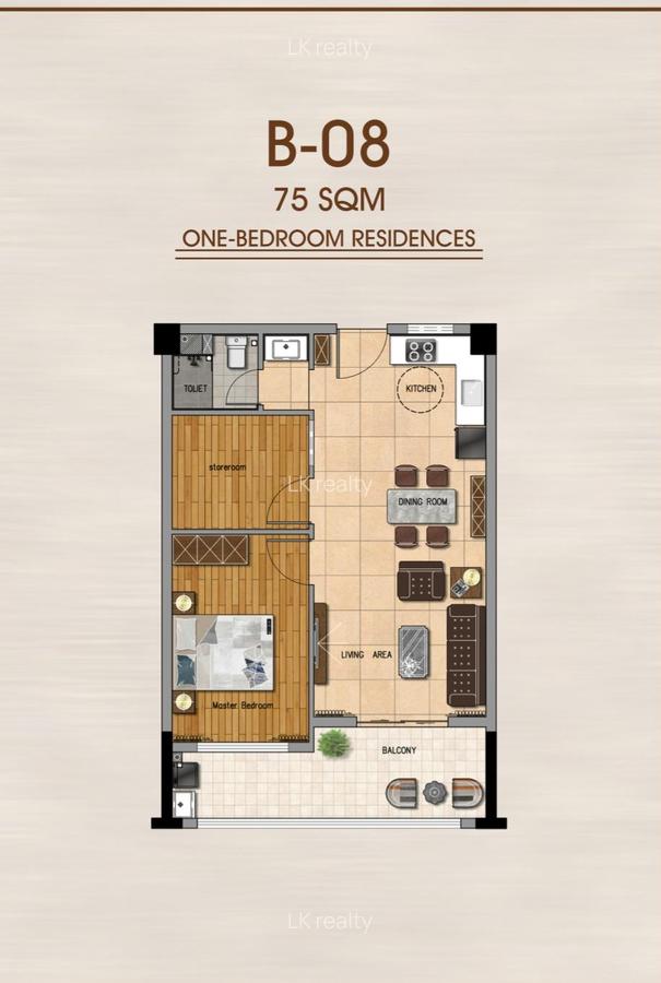 1 Bed Apartment with Swimming Pool at Rhapta Road - 1