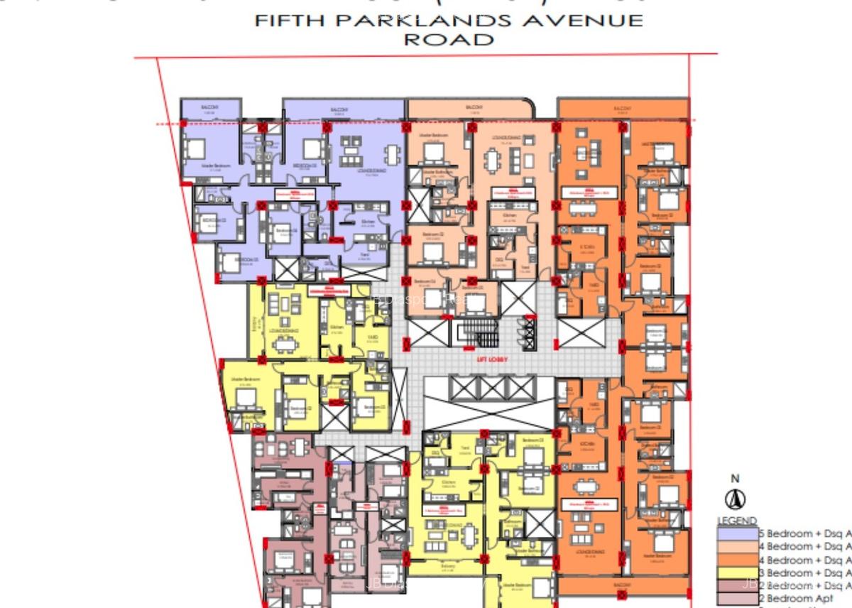 3 Bed Apartment with Swimming Pool at 5Th Parklands Avenue - 1
