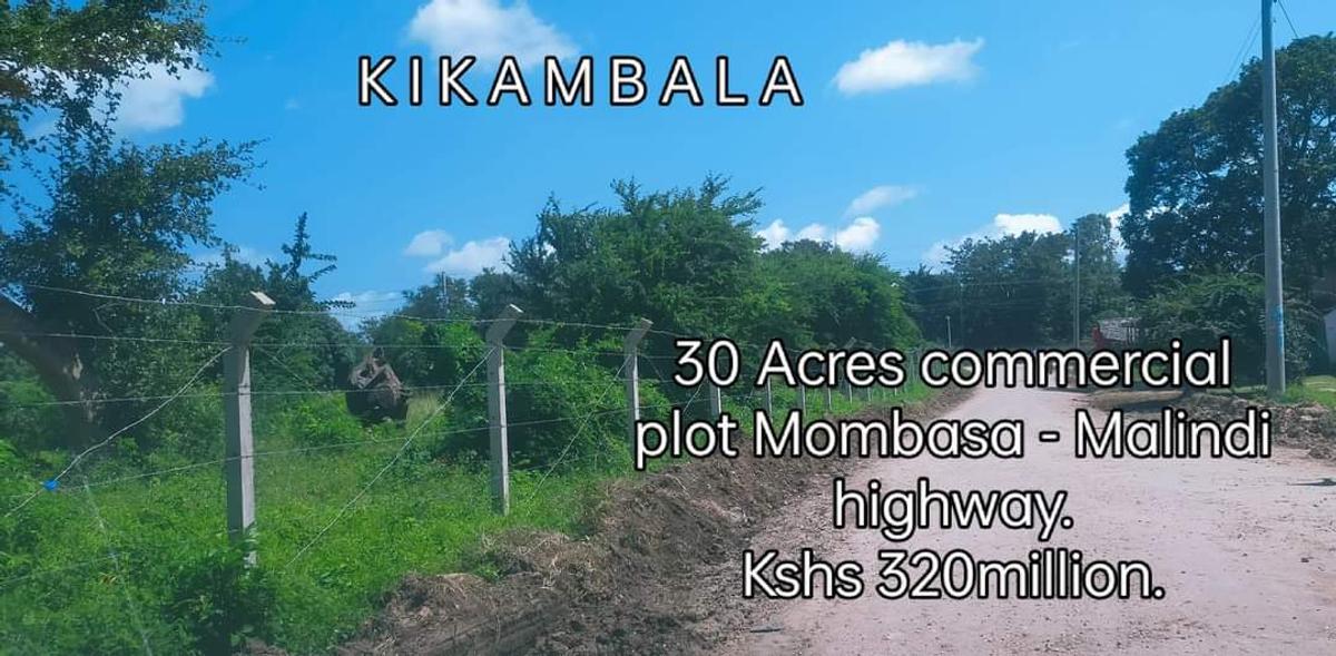 30 ac Commercial Land at Kikambala - 1