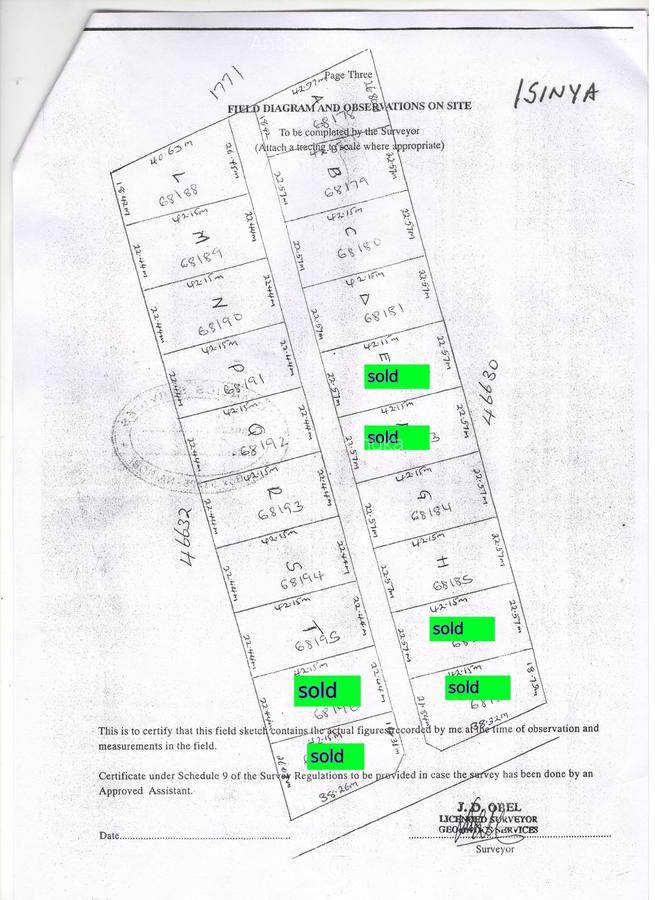 0.25 ac Land in Isinya - 1