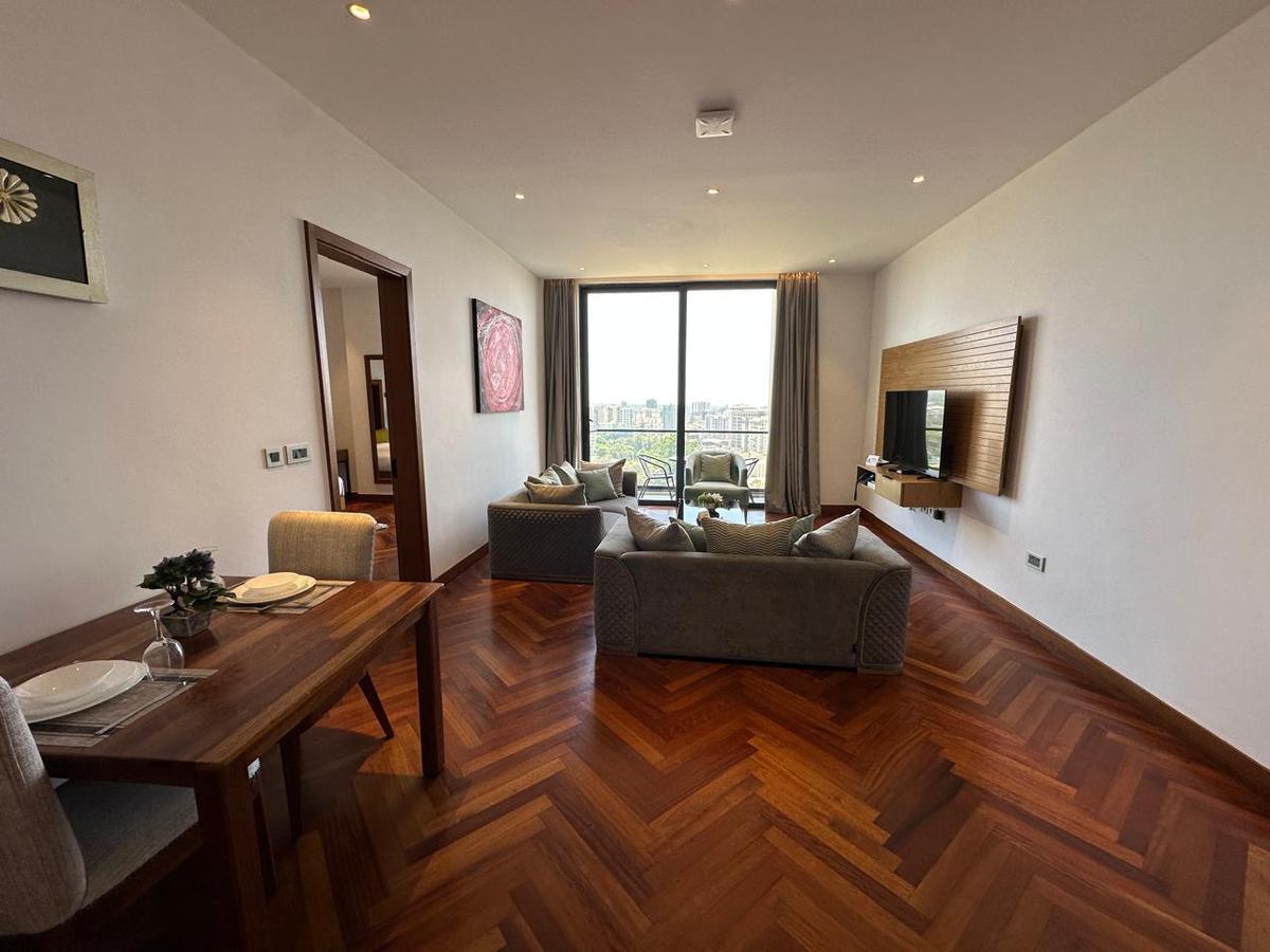 serviced 1 bed apartment with swimming pool in westlands area