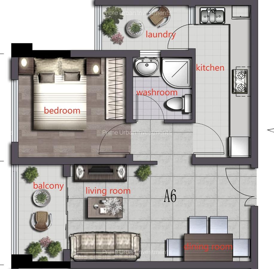 Serviced 1 Bed Apartment with En Suite in Kilimani - 17