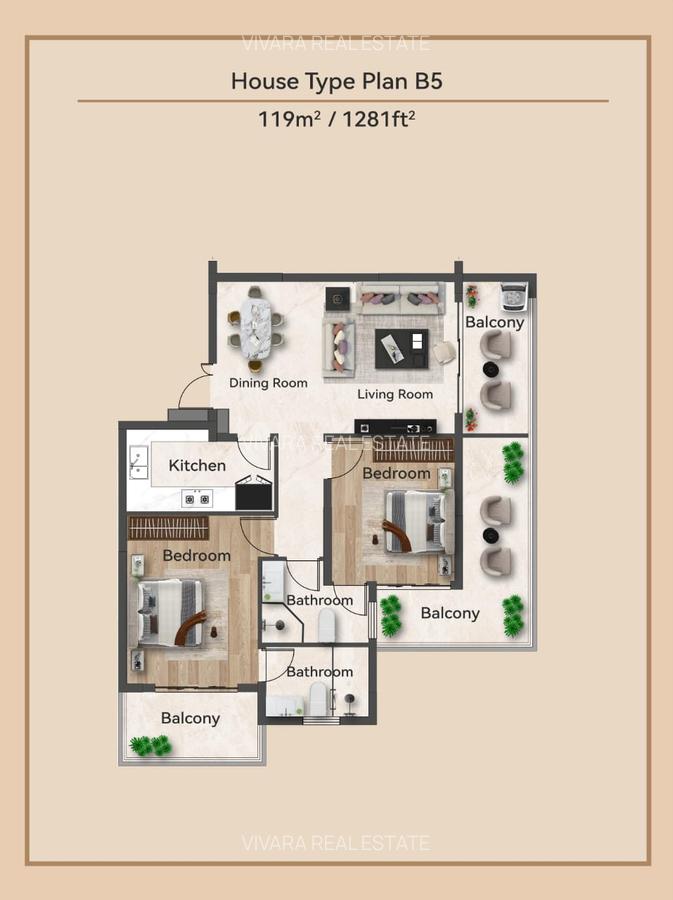 2 Bed Apartment with En Suite in Kileleshwa - 3