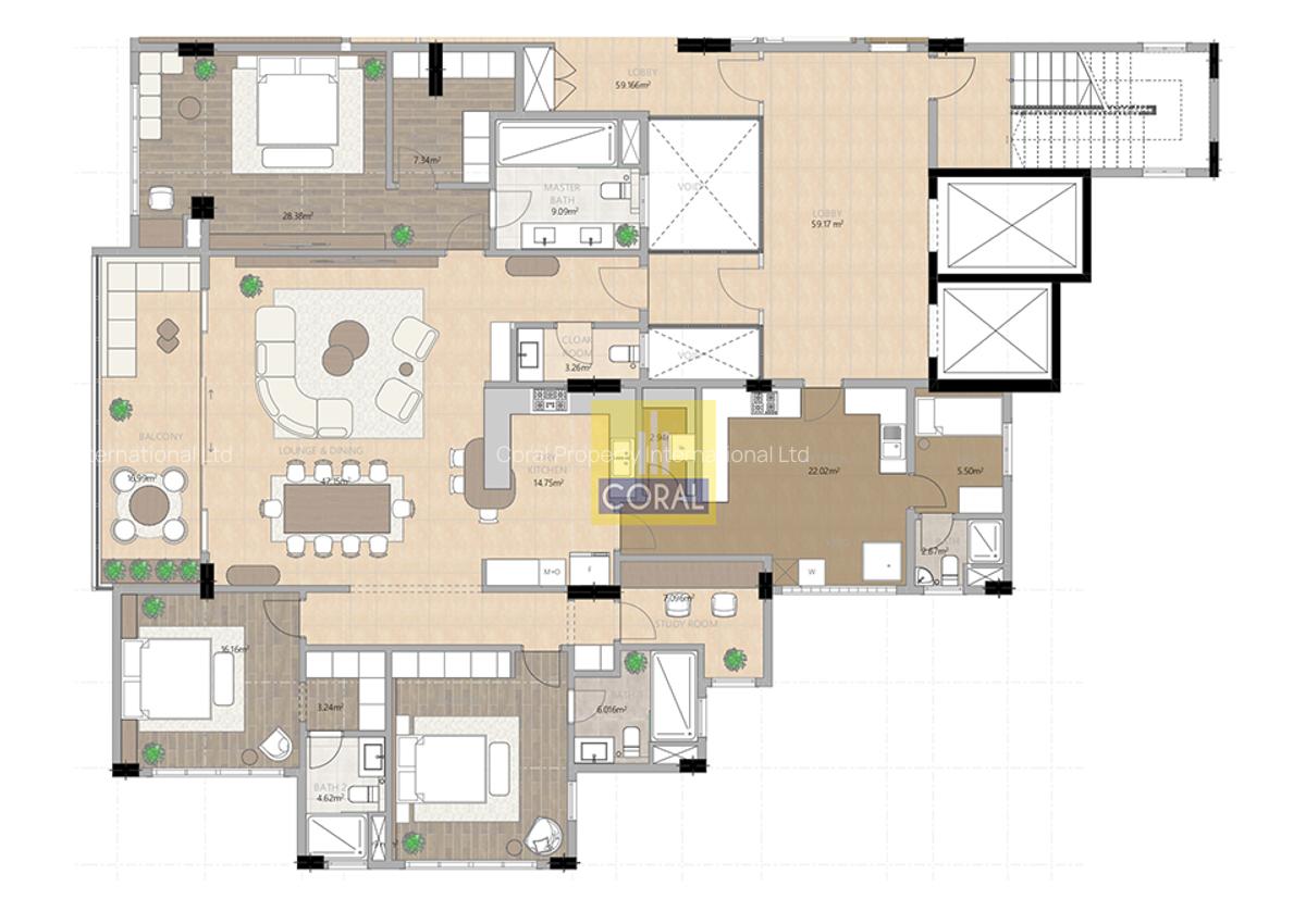 3 Bed Apartment in Westlands Area - 12