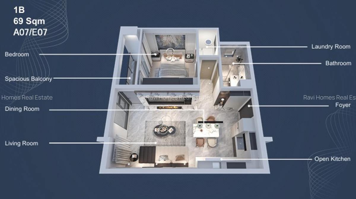 Studio Apartment with Swimming Pool in Westlands Area - 17