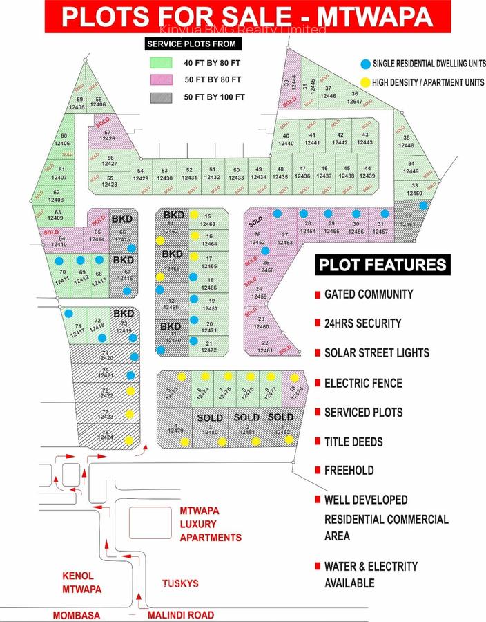40.80 m² Land in Mtwapa - 1