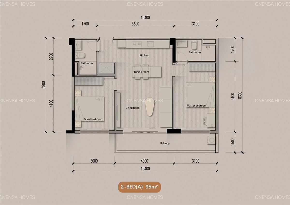 2 Bed Apartment with En Suite in Syokimau - 5