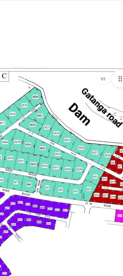 0.125 ac Residential Land at Thika Grove Chania-Opposite Blue Post Hotel - 1