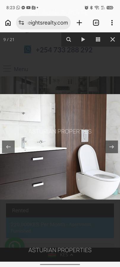 Furnished 2 Bed Apartment with En Suite in Rhapta Road - 10