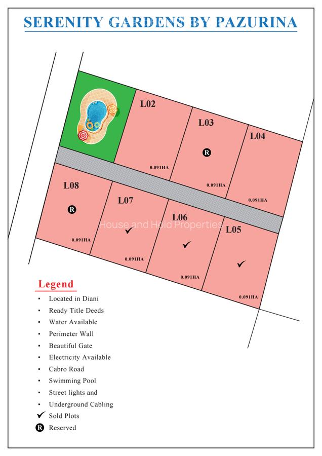 1,011 m² Residential Land at Diani Beach - 1