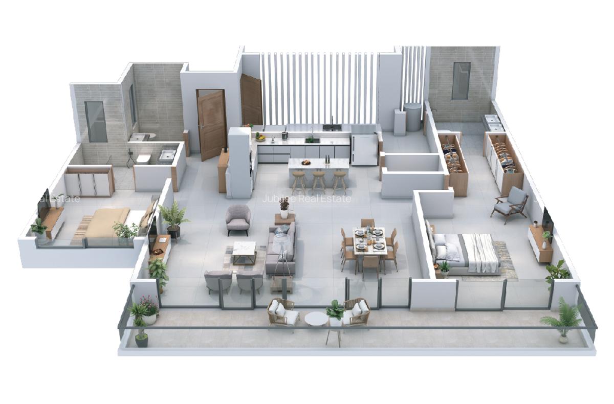 2 Bed Apartment with En Suite at Peponi Road - 9