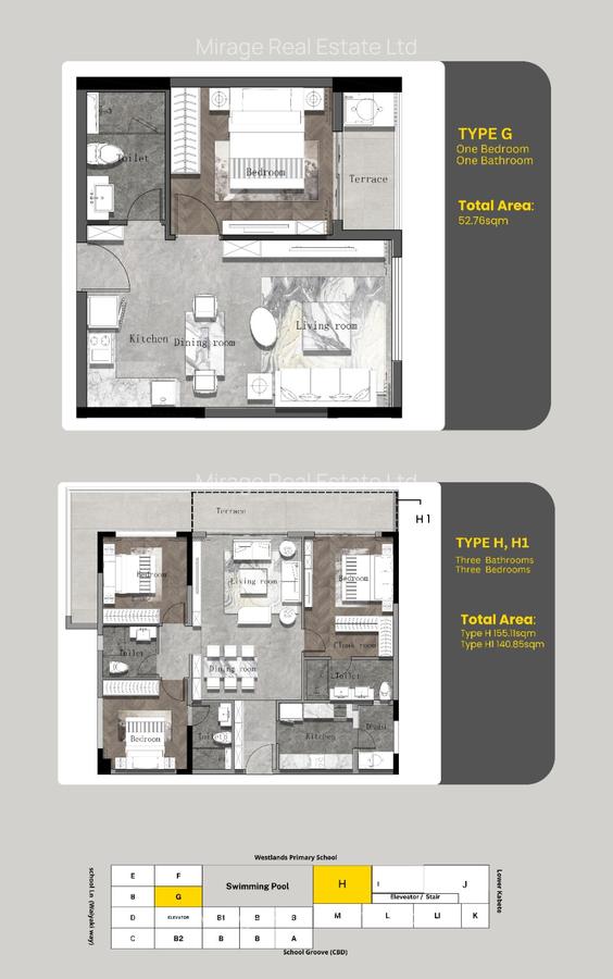 3 Bed Apartment with Swimming Pool in Westlands Area - 17