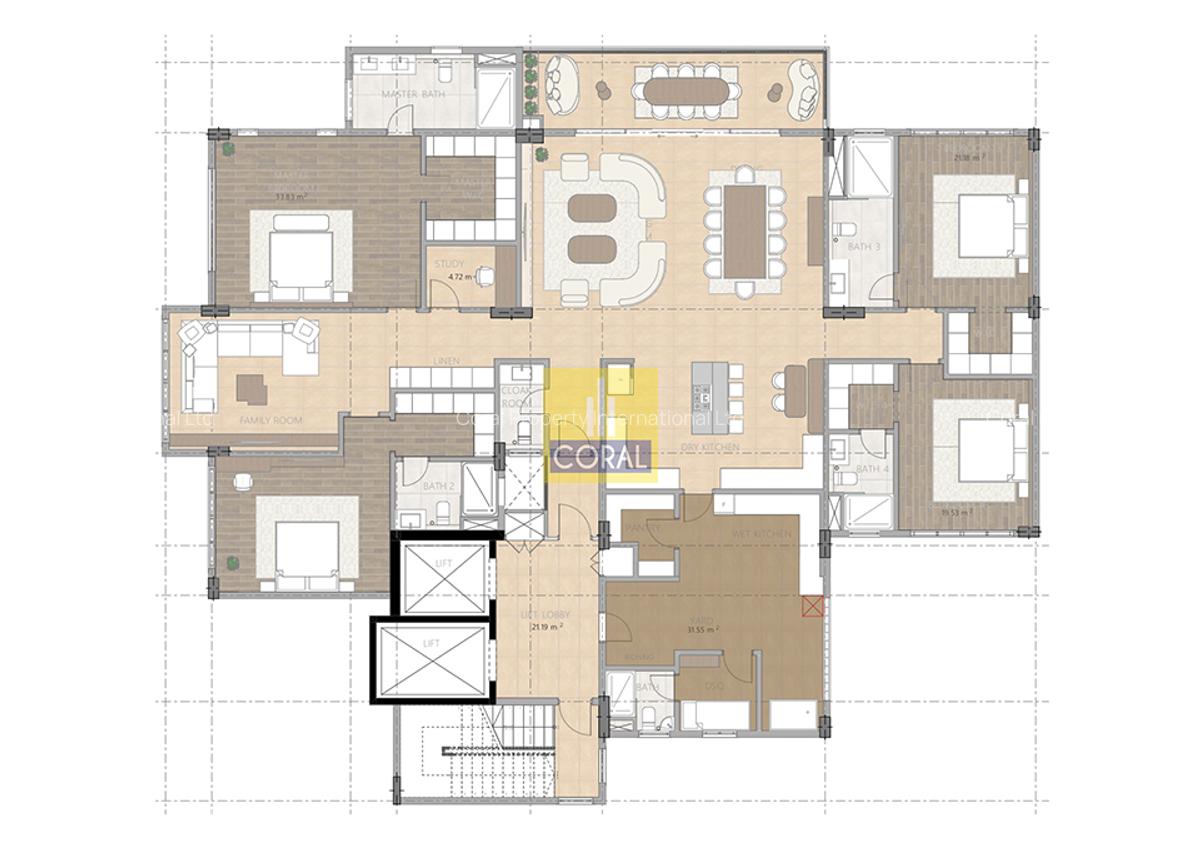 3 Bed Apartment in Westlands Area - 10