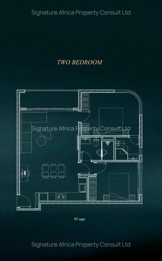 1 Bed Apartment with En Suite at Westlands Road - 2