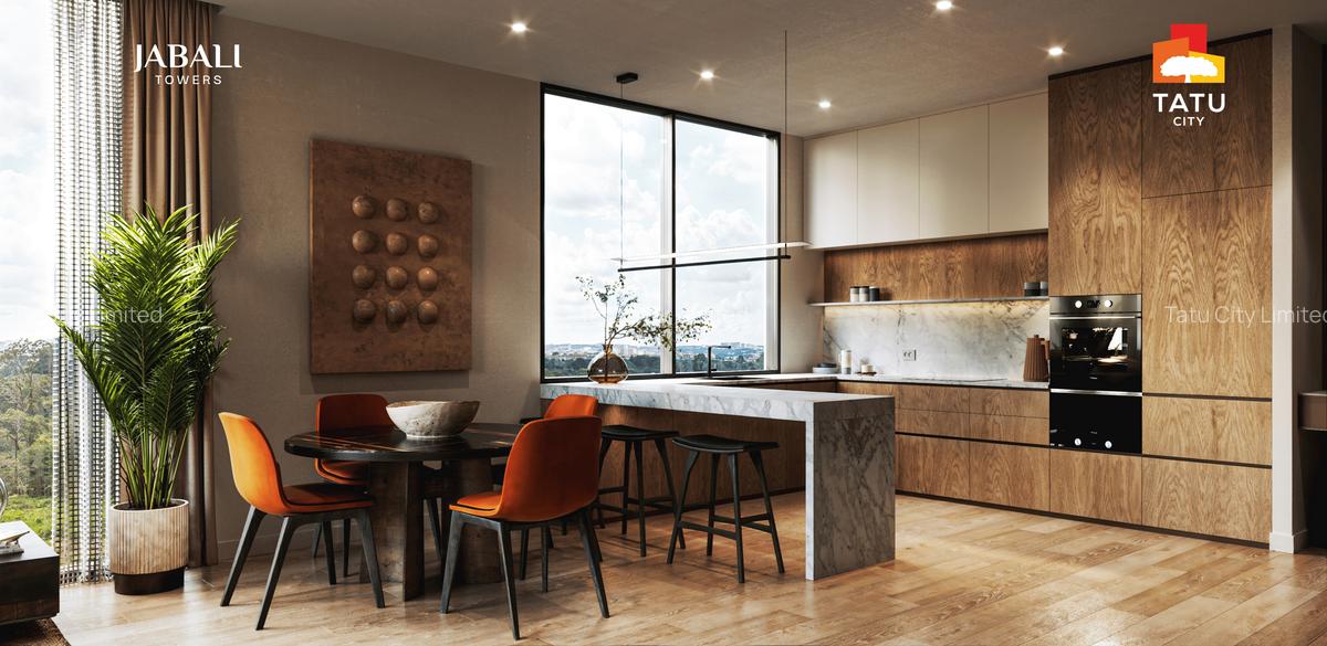 Studio Apartment with Swimming Pool at Tatu Central - 4