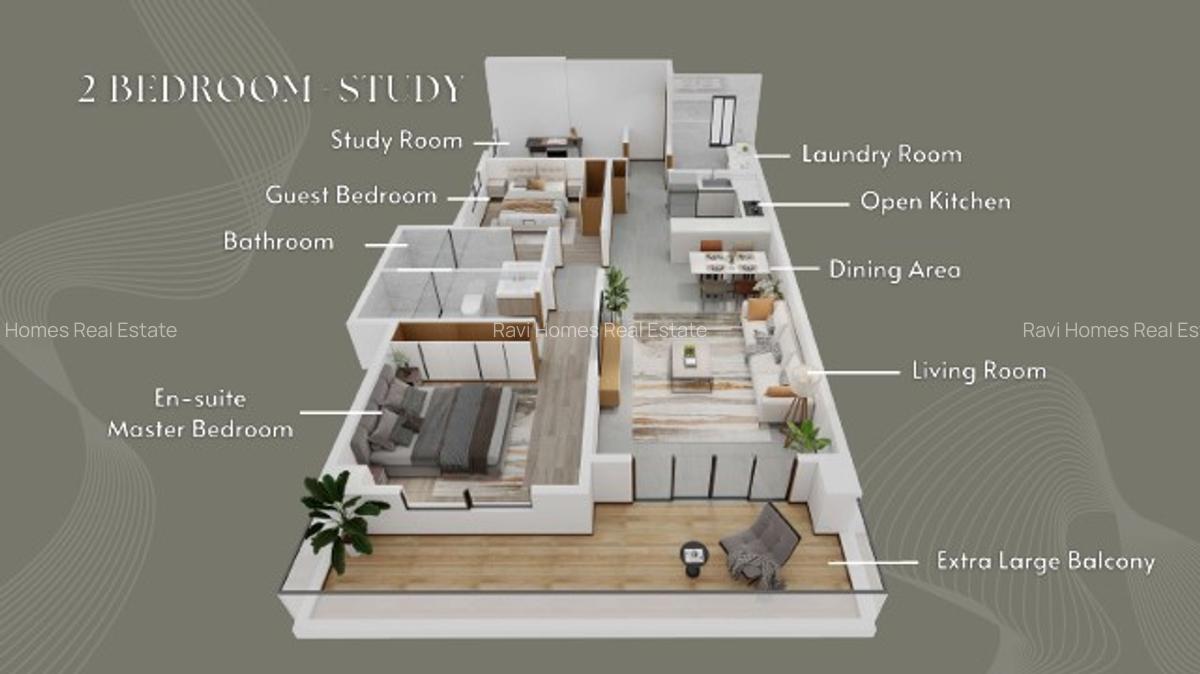 1 Bed Apartment with Swimming Pool in Westlands Area - 13