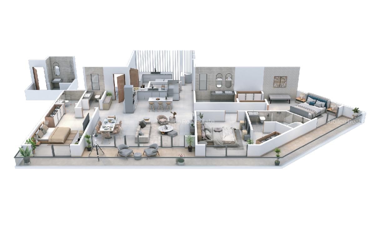 2 Bed Apartment with En Suite at Peponi Road - 4