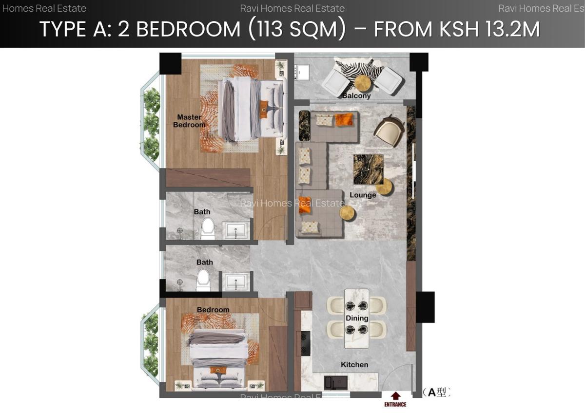 Studio Apartment with Swimming Pool in Westlands Area - 6