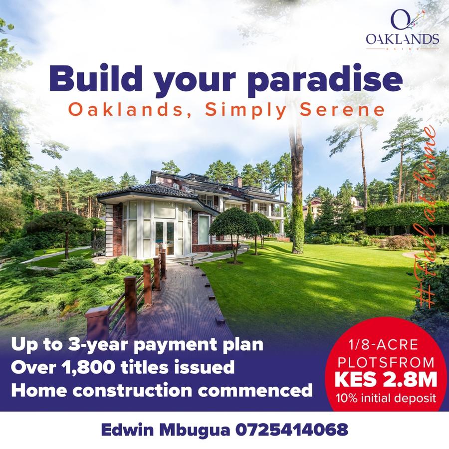 500 m² Residential Land at Oaklands - 1