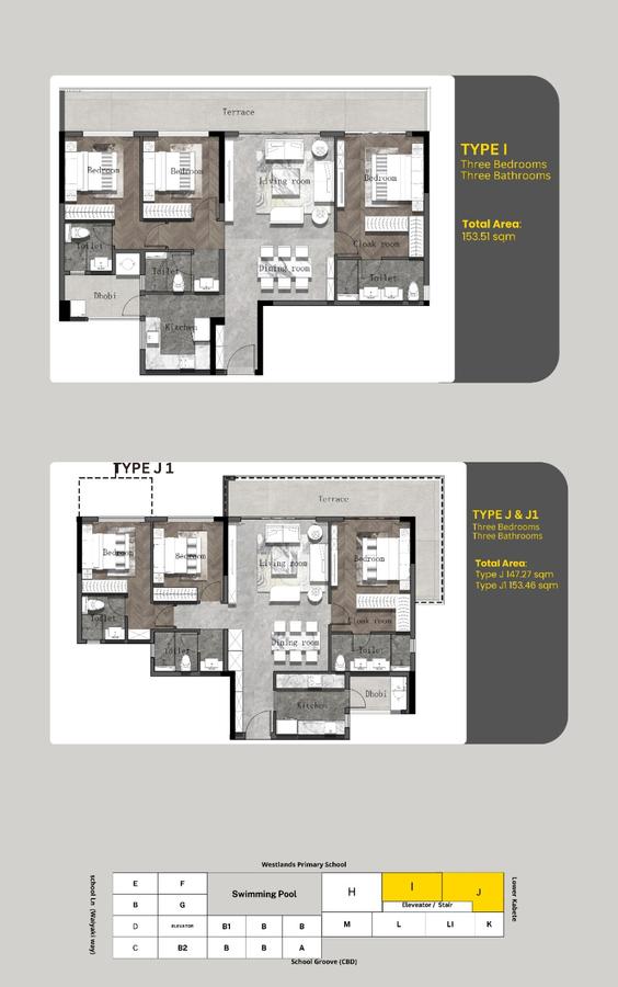 1 Bed Apartment with Swimming Pool in Westlands Area - 14