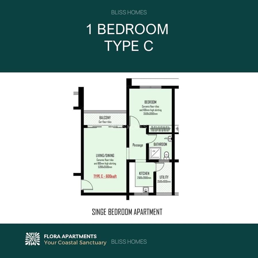 1 Bed Apartment with En Suite at Mtambo Road - 9