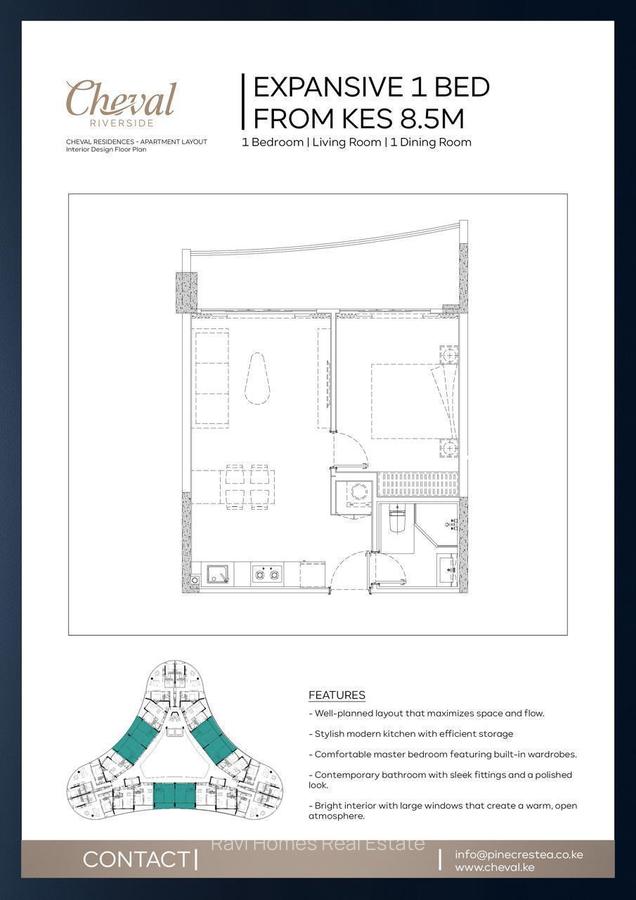 2 Bed Apartment with En Suite in Riverside - 2