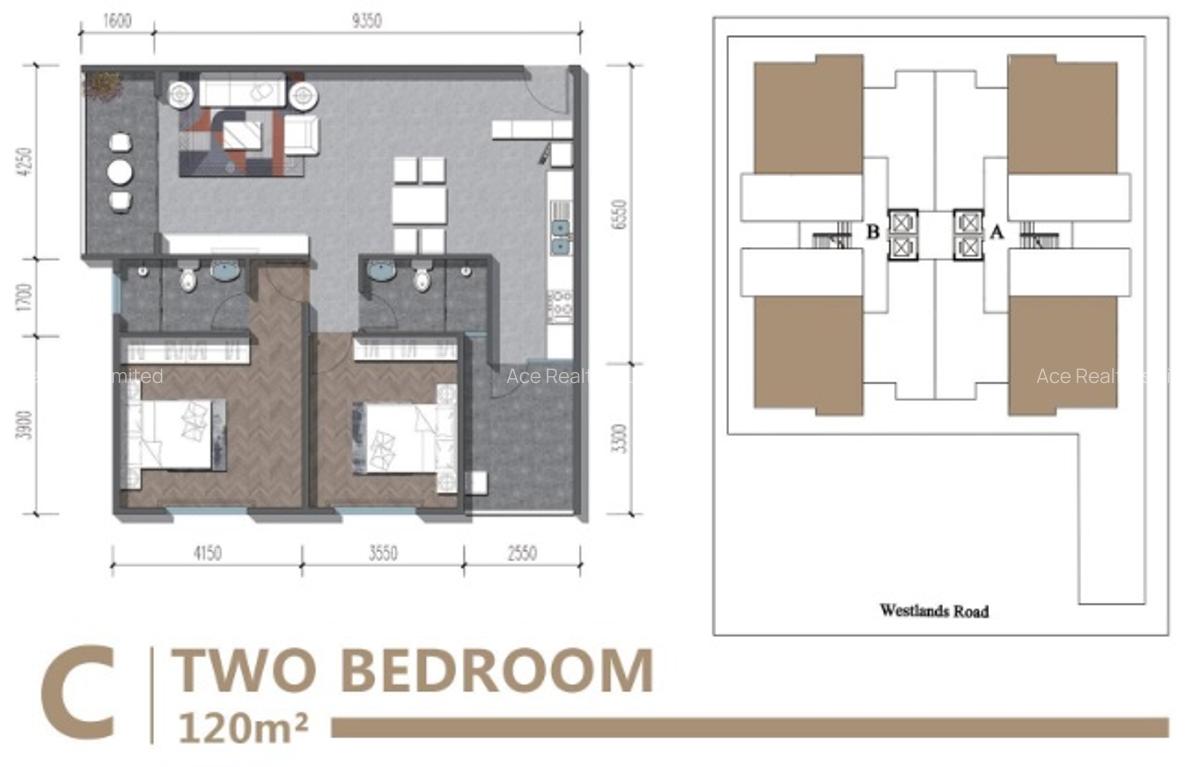 2 Bed Apartment with En Suite at Westlands Ring Road - 1