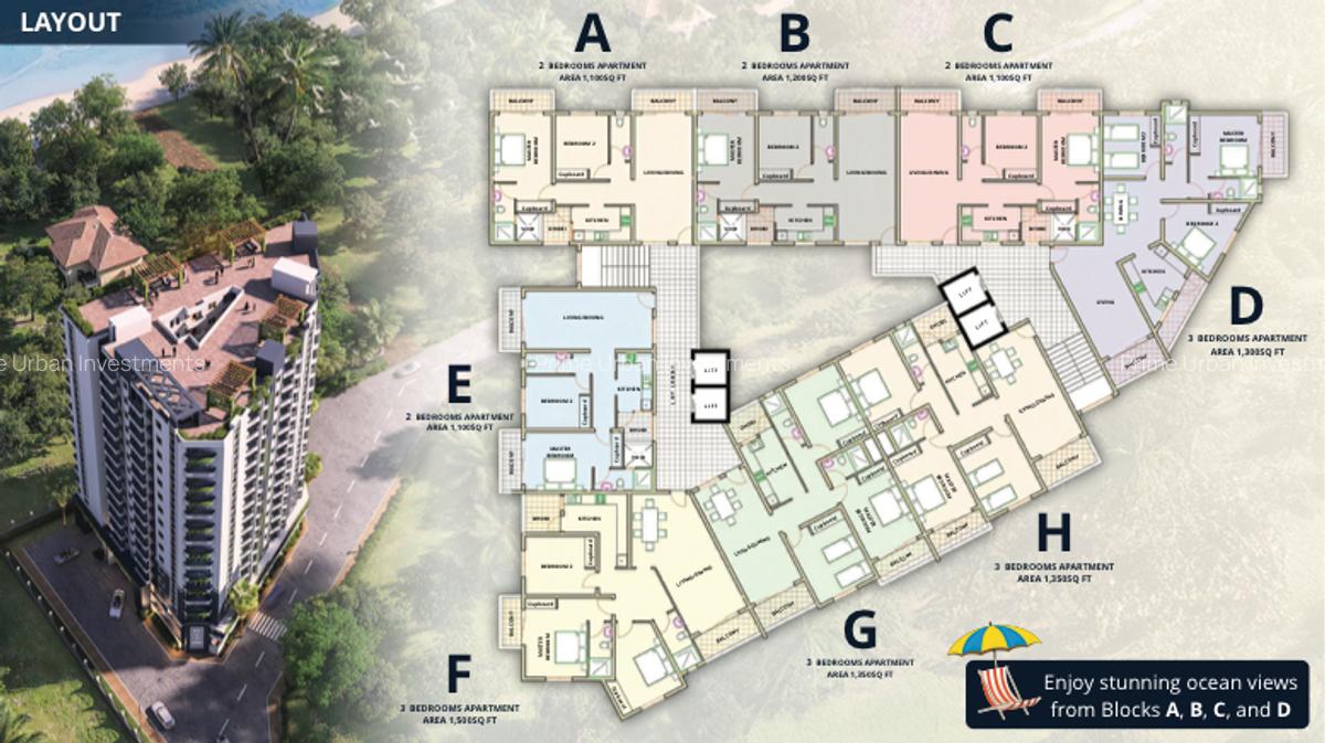 Serviced 2 Bed Apartment with En Suite in Nyali Area - 4