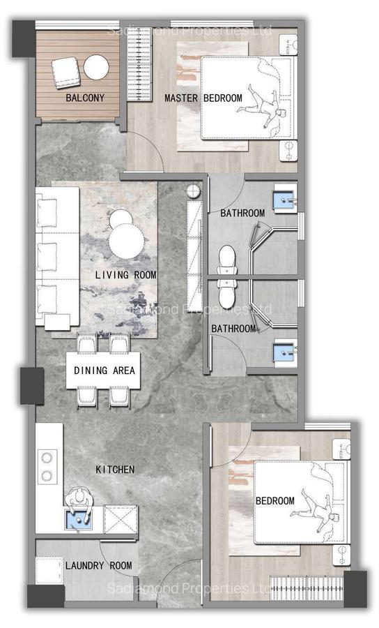 2 Bed Apartment with En Suite in Brookside - 5