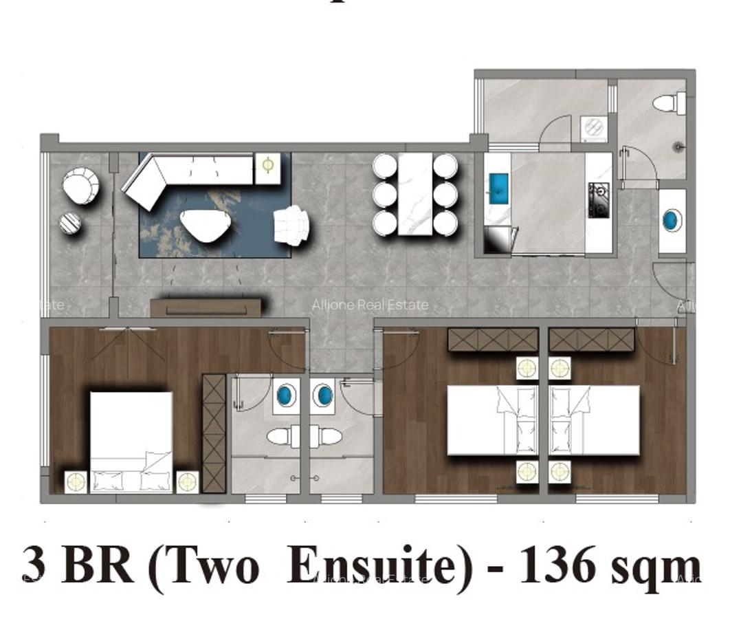 1 Bed Apartment with En Suite in Kileleshwa - 8
