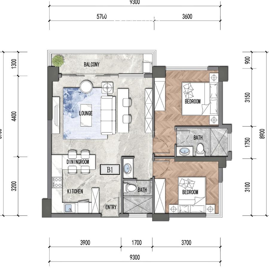 3 Bed Apartment with En Suite at Mogotio Road - 1