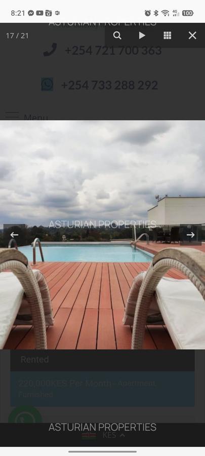 Furnished 2 Bed Apartment with En Suite in Rhapta Road - 2