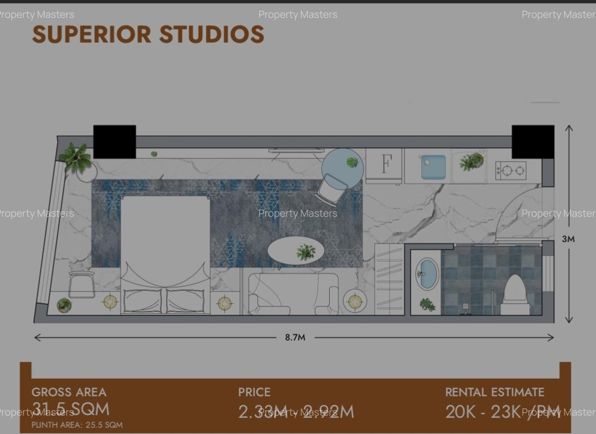 Studio Apartment with Swimming Pool at Lower Kabete - 12