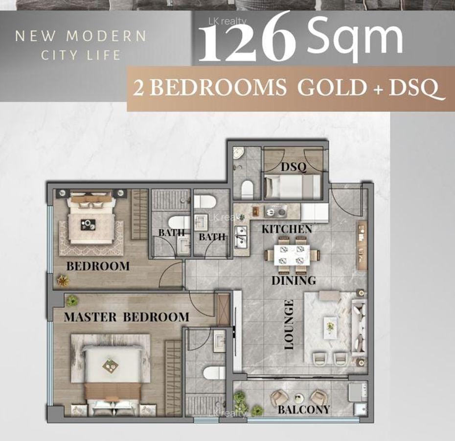 2 Bed Apartment with En Suite at Mogotio - 1