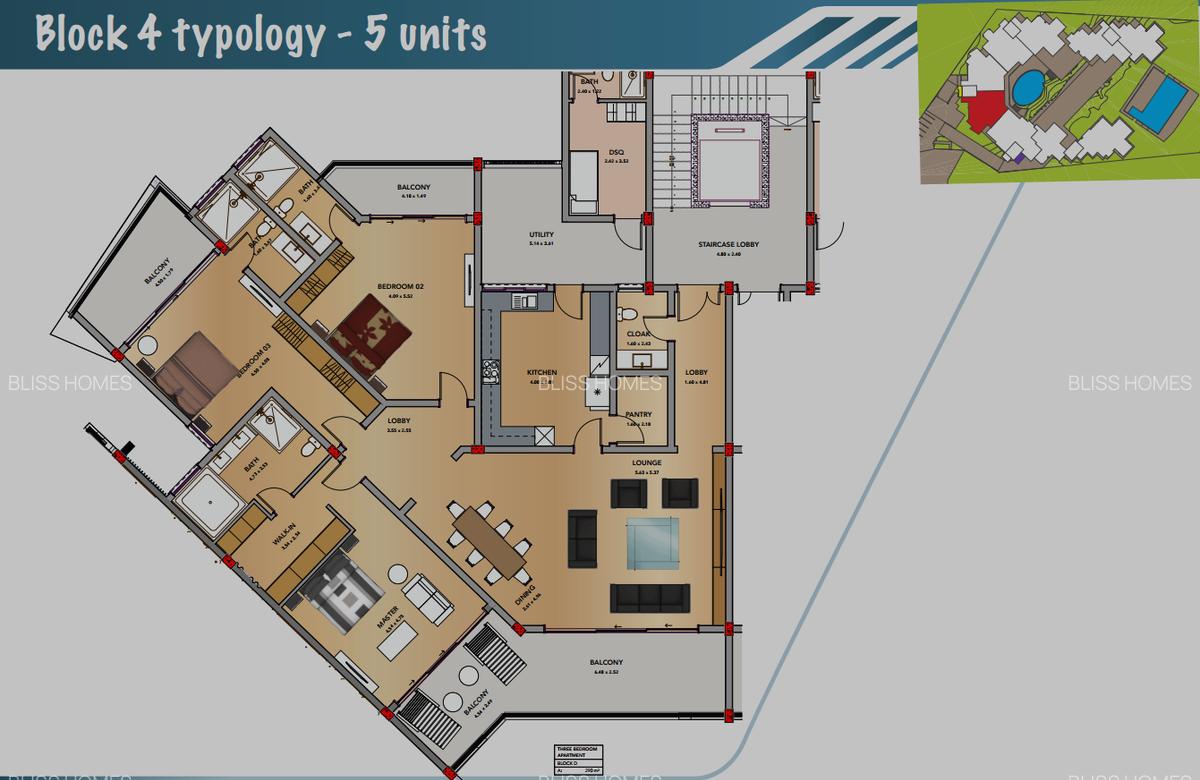 3 Bed Apartment with En Suite at Nyali - 5