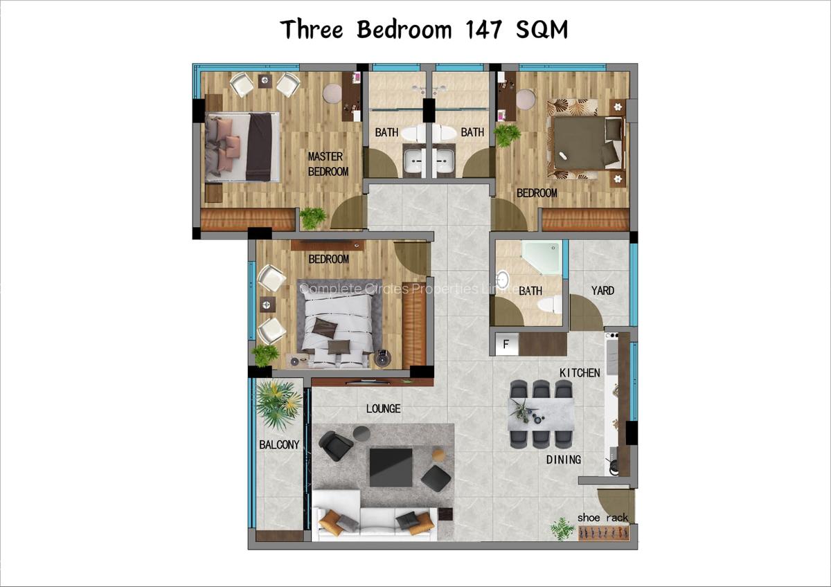 Studio Apartment with Swimming Pool at Mombasa Road - 2