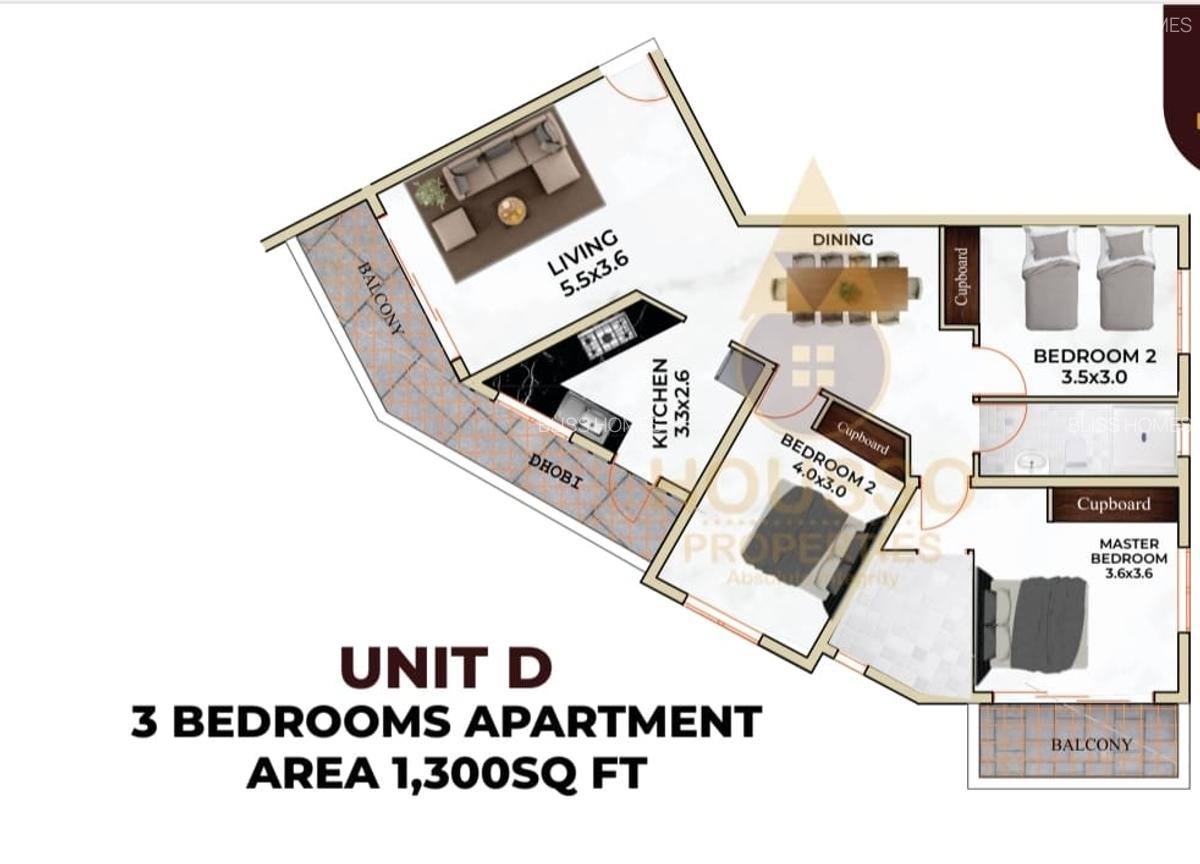 2 Bed Apartment with En Suite at Nyali Road - 9