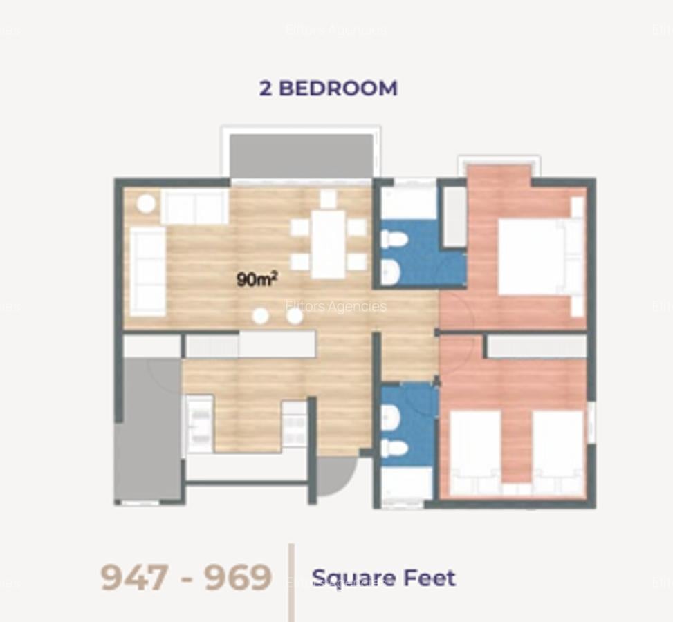 1 Bed Apartment with En Suite at Kirawa Road - 1