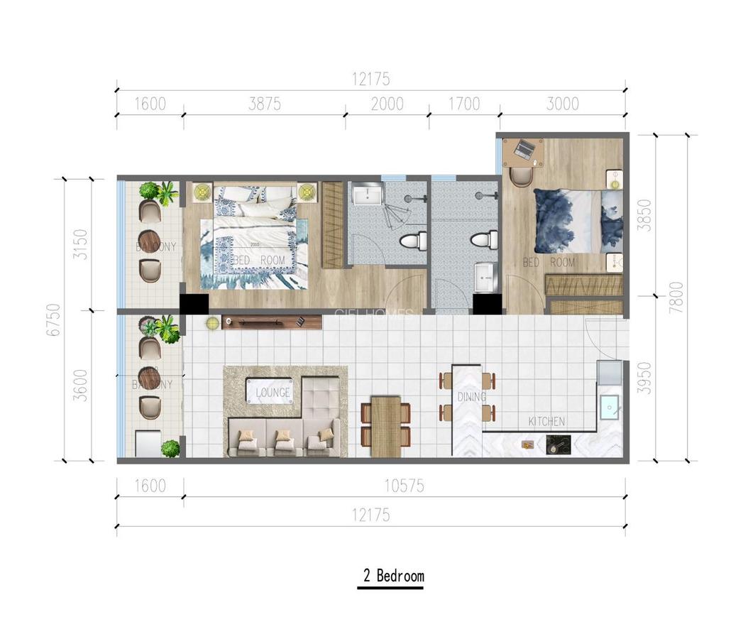 1 Bed Apartment with Swimming Pool in Riverside - 6